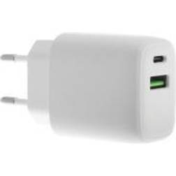 Insmat Strømforsyningsadapter 30 Watt 3 A PD 3.0, Quick Charge 3.0 2 output-stikforbindelser (USB, 24 pin USB-C)