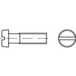 Toolcraft TO-5451453 Cylinderskruer M10 40 mm Kærv ISO 1207 Messing 100