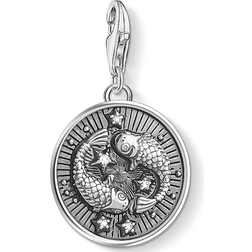 Thomas Sabo Silver Zirconia Vintage Pisces Zodiac Charm