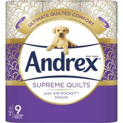 Andrex Supreme Quilts Toilet Roll 9 Rolls