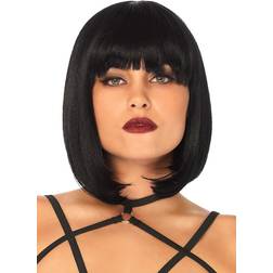 Leg Avenue Brunette Short Natural Wig With Fringe
