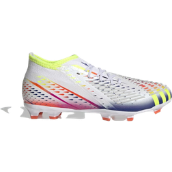 Adidas Junior Predator Edge.1 FG - Cloud White/Solar Yellow/Power Blue