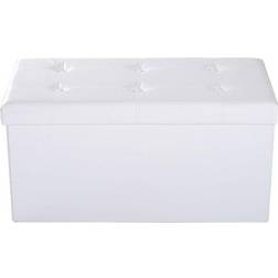 Homcom Ottoman Storage Bench 76x38cm