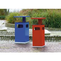 Waste collector with ashtray insert and protective cover, capacity