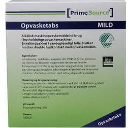 PrimeSource Maskinopvask Tabs Mild Svanemærket Vandopløselig folie