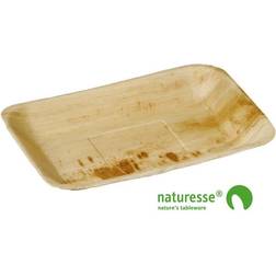 Diverse lot de 25 assiettes compostables en palmier 16x24 cm