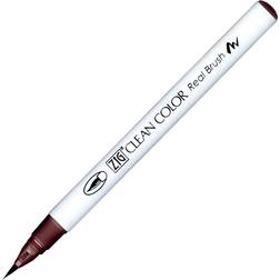 Zig 6 stk. Penseltusser Clean Color Pensel Pen 207 Bordeaux Red