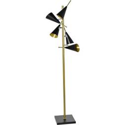 Dkd Home Decor Black Golden Floor Lamp