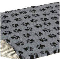 Vetbed Dog & Cat Bedding - Non-Slip Grey with Black Paws