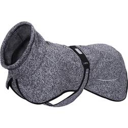 Rukka Comfy stickad hundjacka, grå/svart ca rygglängd stl.