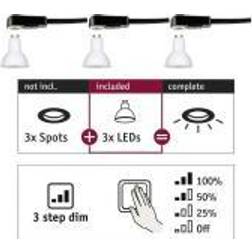 Paulmann 28785 LED-inbouwlamp Energielabel: G (A G) GU10 19.5 W Wit