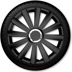 Avant 15" Spyder Pro sort hjulkapselsæt
