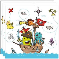 Papstar Serviette À Motif Pirates 330 x 330 mm