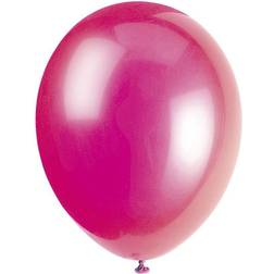 Unique 10 Fuschia Latex Balloons