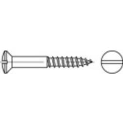 Toolcraft TO-5446428 Linjära träskruvar 4,5 DIN 95 Mässing