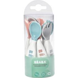 Beaba 10-Piece Self Feeding Toddler Cutlery In Breeze Breeze 10