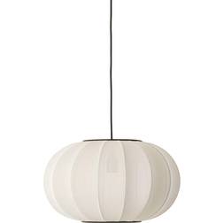 Made by Hand Stickat-Vit Oval Pärlvit Ø45 Pendellampa