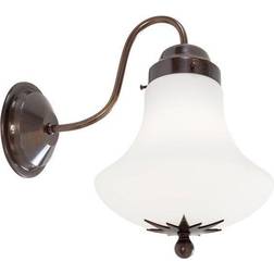 Konsthantverk Stoby vägglampa, oxid/opal 30cm Väggarmatur