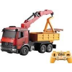 Double Eagle Mercedes-Benz Arocs 1:20 RTR 2.4GHz (Sounds and Lights, Rotating Arm, Raised Semi Trailer)