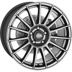OZ Superturismo Dakar Matt Gun Metal Silver Lettering 8.5x20 5/108 ET40