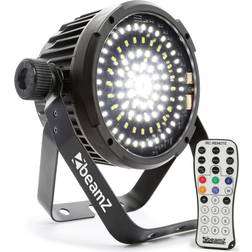 BeamZ BS98 Strobo 98 LED SMD DMX IRC, Musikstyrt strobe med fjärr – Ljusstark 153.285