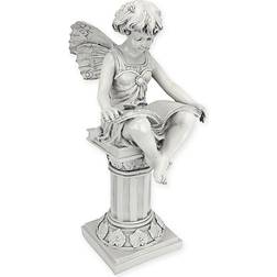 Design Toscano British Reading Fairy Garden Statue Stone Stone