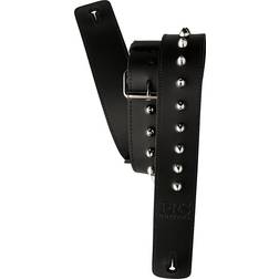 PRS Leather Studded Guitar Strap Black 2 In