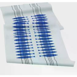 Almedahls Sill Nappe Blanc, Bleu (140x45cm)