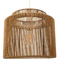 Happy Homewares Traditional Vintage Thin Rope Pendant Lamp