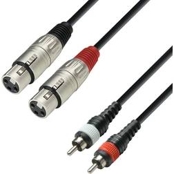 Adam Hall Adapter Kabel 2 XLR Hun 2 RCA Phono 3m