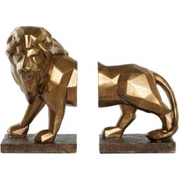 Dkd Home Decor Bookend Lion Resin Modern 32 Newspaper Rack