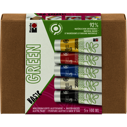 Marabu Marabu Green alkydmaling, primær farver 5x100 ml