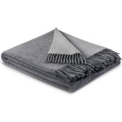 Biederlack Luksus cashmere plaid Tæppe Grå, Sølv