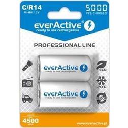 everActive Rechargeable batteries Ni-MH R14 C 5000 mAh Professional Line