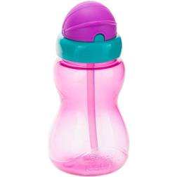 Canpol babies Sport Cup kids’ bottle with straw 12m Pink 270 ml