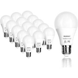 Tenergy LED Light Bulbs 9W (60 Watt Equivalent) 5000K Daylight White, E26 Medium Base, 16-Pack