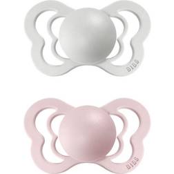 Bibs Couture Natural Rubber Size 1: 0 months dummy Haze Blossom 2 pc