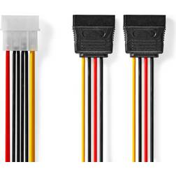 Nedis Internt strømkabel Molex-hanstik 2 0.3m