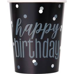 Unique Happy Birthday Pappersmuggar Svart