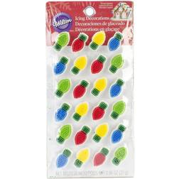 Wilton Holiday Light Bulbs Dot Matrix Cake Decoration