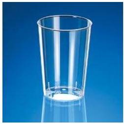 Plastglas 7 cl 60 mm Ø50 mm PS Klar,45 ps x 45 stk/krt
