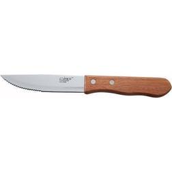 Winco KB-30W Extra Large Steak Knife, 5"L, Wood Handle, Serrated