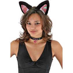 Ears Collar Headband & Tail Kit Black