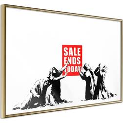 Artgeist Inramad Poster - Banksy: Sale Ends Billede