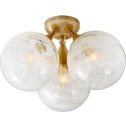 Aerin Cristol Large Triple Mount Ceiling Flush Light