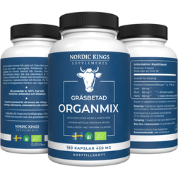 Nordic Kings Supplements Gräsbetad Organmix 180 st