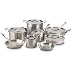 All-Clad D5 Cookware Set with lid 14 Parts