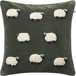 Chhatwal & Jonsson Sheep Copricuscino Verde, Beige (50x50cm)