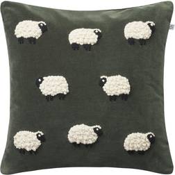 Chhatwal & Jonsson Sheep Pudebetræk Beige, Grøn (50x50cm)