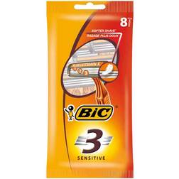 Bic 3 Sensitive Rasoirs Jetables 3 Lames 8 unités